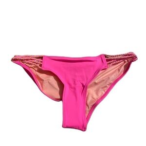 Victorias Secret Pink Strappy Bikini Bottom Small NEW Swimsuit Bathing Suit